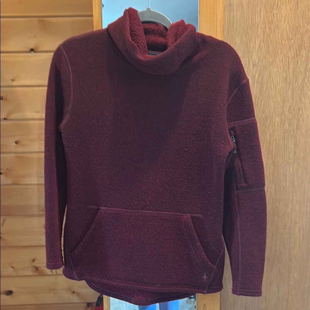 Smartwool Burgundy Fleece Pullover